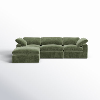Wonardo Upholstered L-Shaped Sectional Reversible