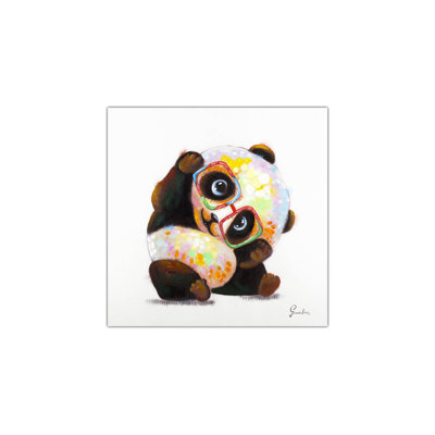 Acrylbild Hipster Panda