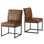 Chaise d'appoint rembourrée en similicuir
