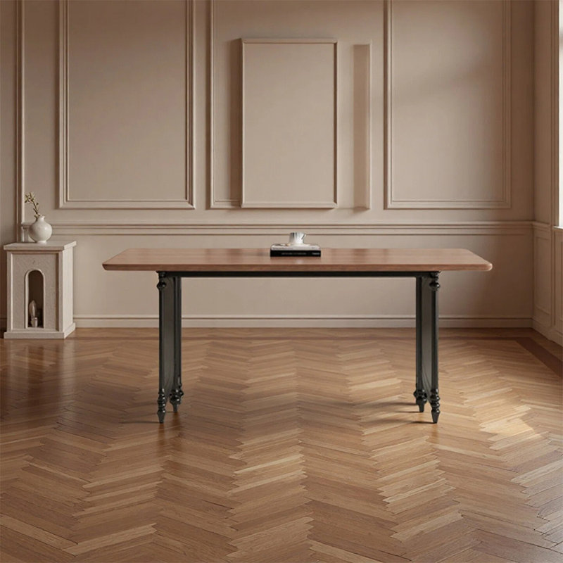 Modern Elegant Dining Table, 29.52"H x 55.11"L x 31.49"W