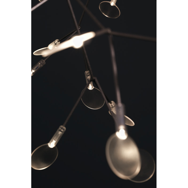 Heracleum III LED Chandelier, Copper, 25.6" H x 38.6" W x 38.6" D, 157.5"