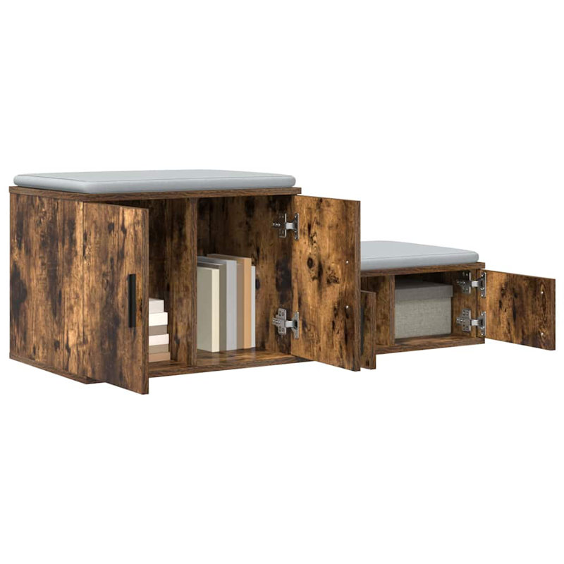 Storage Cabinet 118 X 41 X 40 Cm Engineered Wood, Smoked Oak