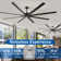 96 In. Indoor/Outdoor Black DC Motor Industrial Ceiling Fan With Remote Control
