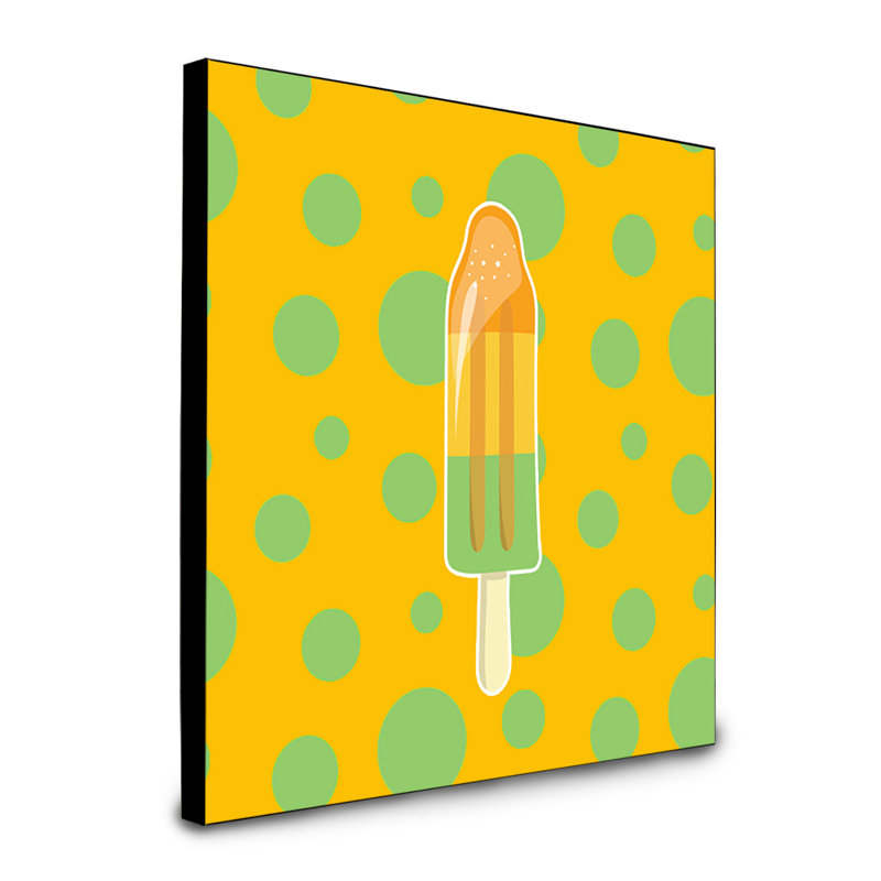 Panneau mural d’art orange à popcicles ice tca Drumgurland