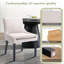 Chaise d'appoint rembourrée en bois massif Corduroy (ensemble de 6)-105356785