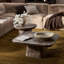 Table basse avec plateau en marbre