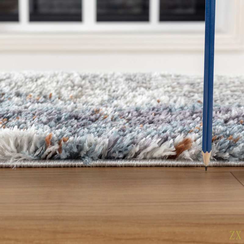 Serre 10 po X 9 pi 10 po Tapis à poils longs, Rectangle 7 pi 10 po x 9 pi 10 po