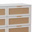 51.18"6-Drawers Rattan Storage Cabinet Rattan Drawer,For Bedroom,Living Room-1355839941