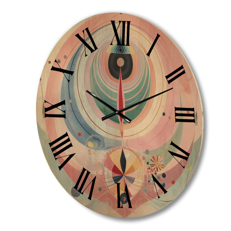 Smithville Solid Wood Wall Clock, Medium