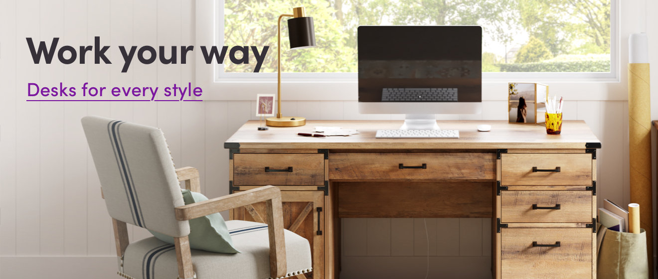 Work your way. Desks for every style