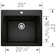 Liven Silgranit 25" L x 22" W Granite Composite Drop-In/Undermount Laundry Sink with Basket Strainer