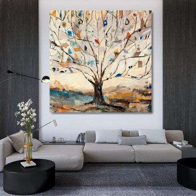 Red Barrel Studio Maas, Jodi Gallery Wrapped Canvas Art Titled: Merkaba Tree 1912488