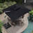 Mace 10' 9.9" Square Lighted Cantilever Umbrella With Base-1674673184