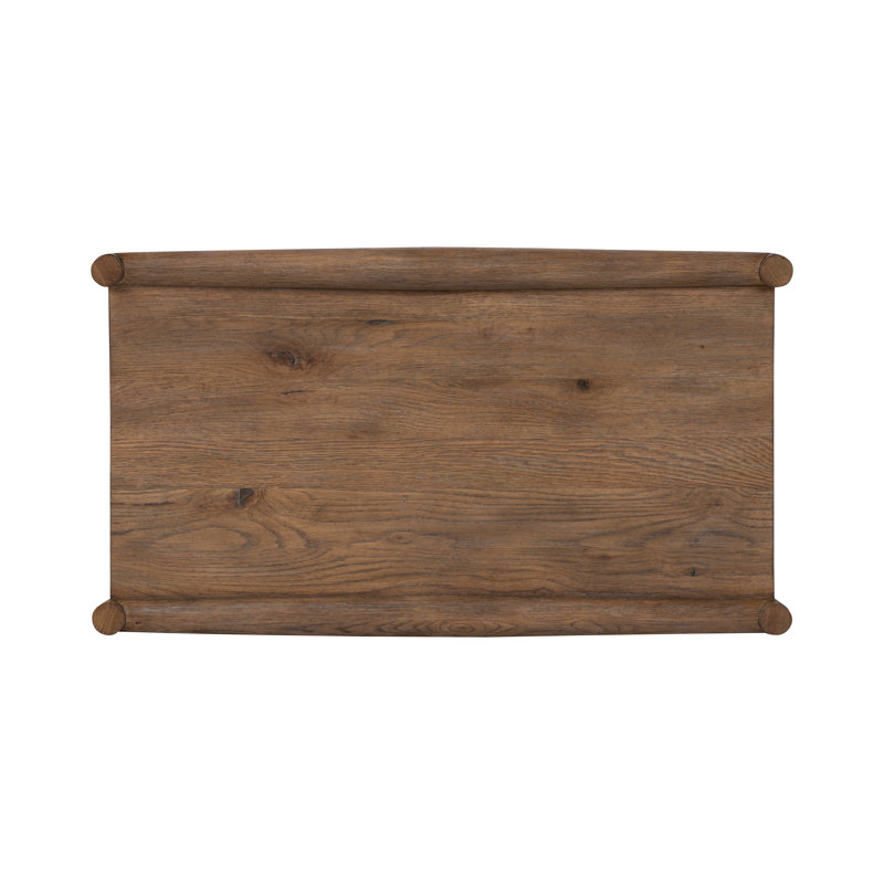 Glenview 3 - Drawer Solid Wood Nightstand, Weathred Oak