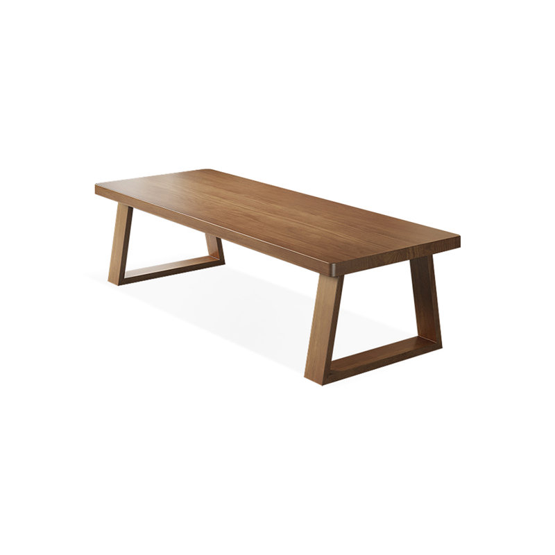 Modern and simple rectangular brown desk, 29.53"H*62.99"W*27.56"D