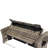 Salamone Outdoor Rust-Resistant Metal Chaise Lounge with Table , Cushion Included