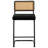 Georgios Velvet Upholstered Cane Back Bar & Counter Stool-2064843734-2070465701