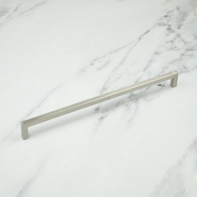 Brushed Nickel Square Cabinet Handles, 320mm