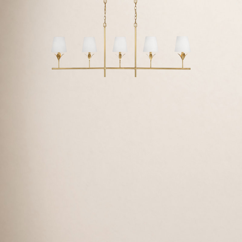 Karsyn 5 - Light Geometric Modern Linear Chandelier