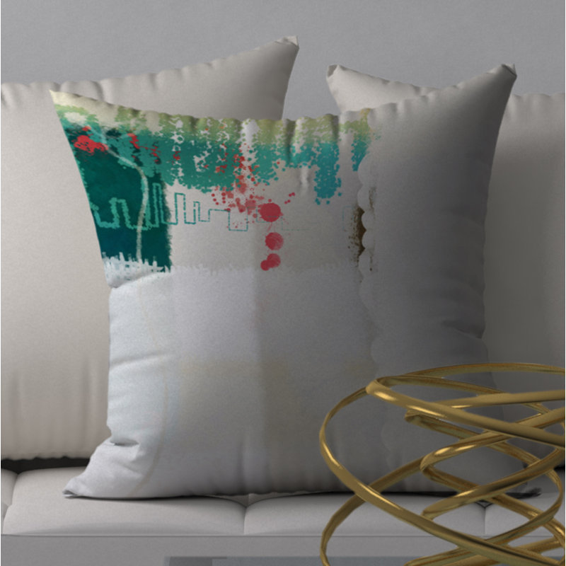  Housse et insert de coussin carré Slick Comfy, 18 po x 18 po