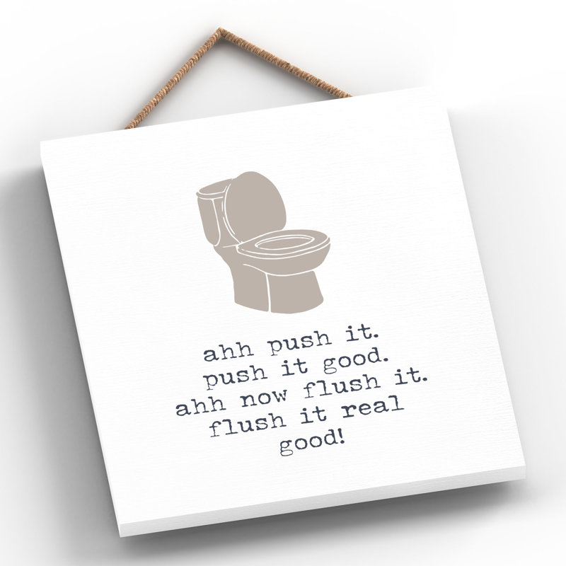 Vivid Squid Wholesale Push It Real Good - No Frame Print on Wood