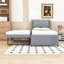 Lit plateforme simple tapissier avec lit gigogne simple et tête de lit-130025223