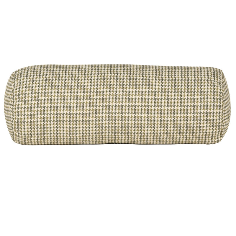 Oreiller en plumes Skywalk, Polyester, Fougère géométrique 1, Traversin H 8 po x l 21 po