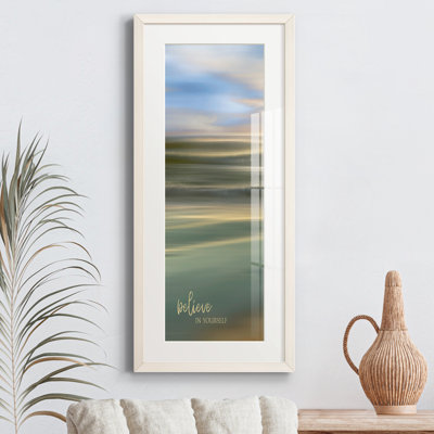 Peinture sur papier encadrée