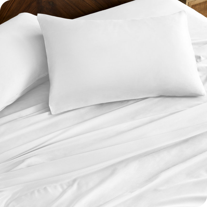 Organic 100% Cotton Machine Woven Sheet Set, White