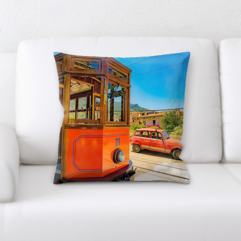 Lam Train Throw Pillow