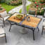 Table de salle à manger rectangulaire en faux bois Stable