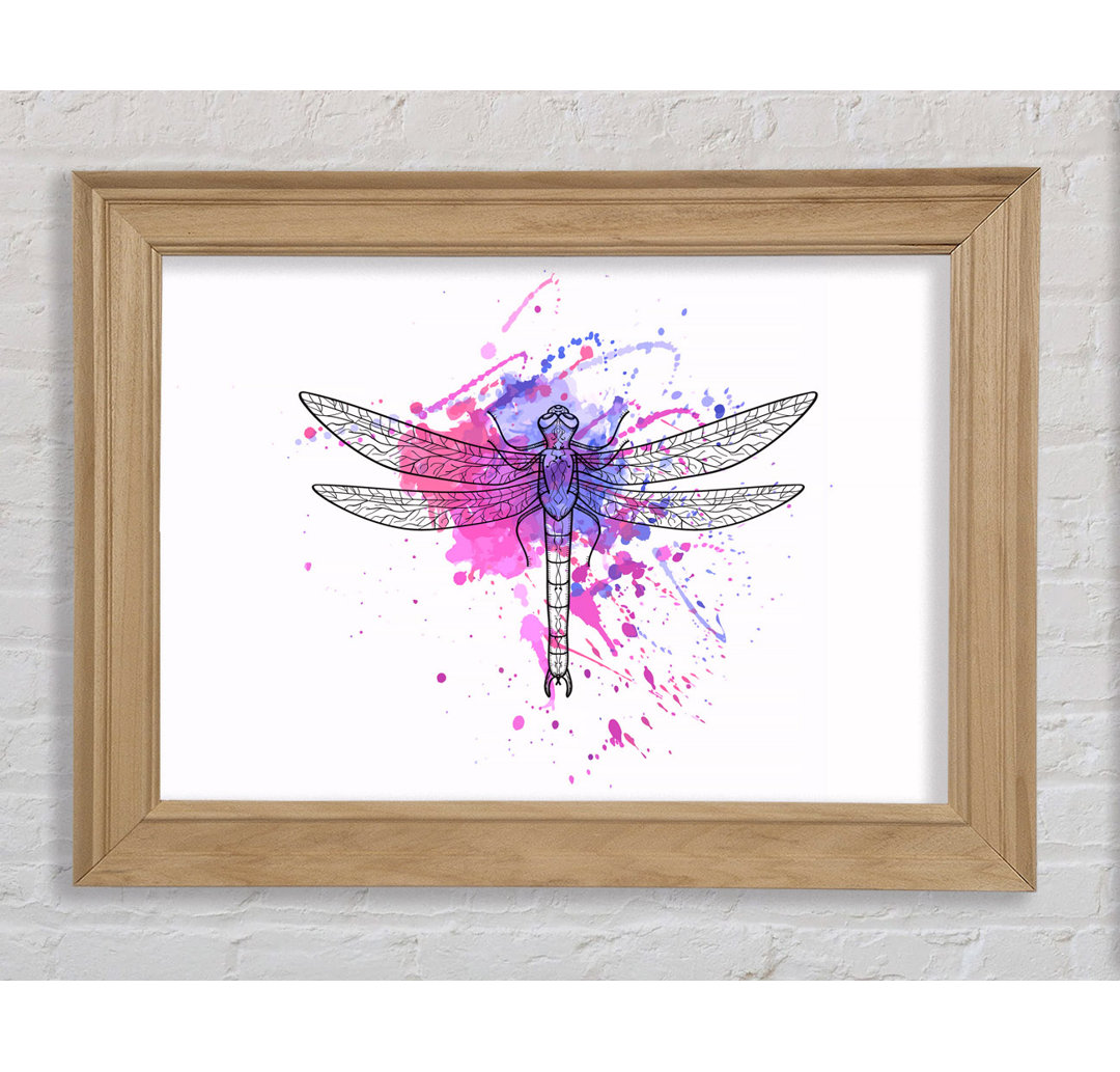 Dragonfly Splash - Einzelner Bilderrahmen Kunstdrucke