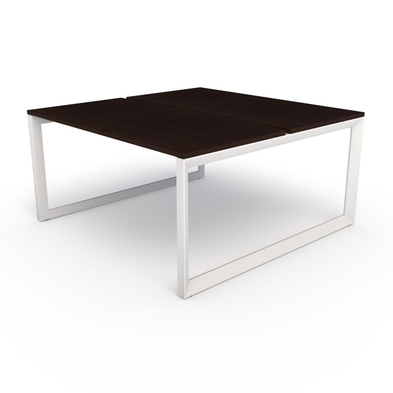 Pivit Benching Workstation, 30" H x 48" W x 60" D, Cafe/White