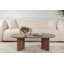 Table basse moderne en noyer, 120 x 40 x 60 cm, 100% panneau de particules enduit de mélamine, épaisseur: 0 cm, conception de couleur unie pour le salon et le salon, durable et élégante-109178456