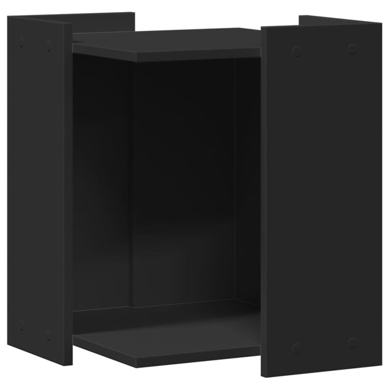 Engineered Wood Litter Box Enclosure, 51cm H x 42cm W x 42cm D, Black