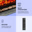 Klarstein 90 cm W Black Electric Fireplace