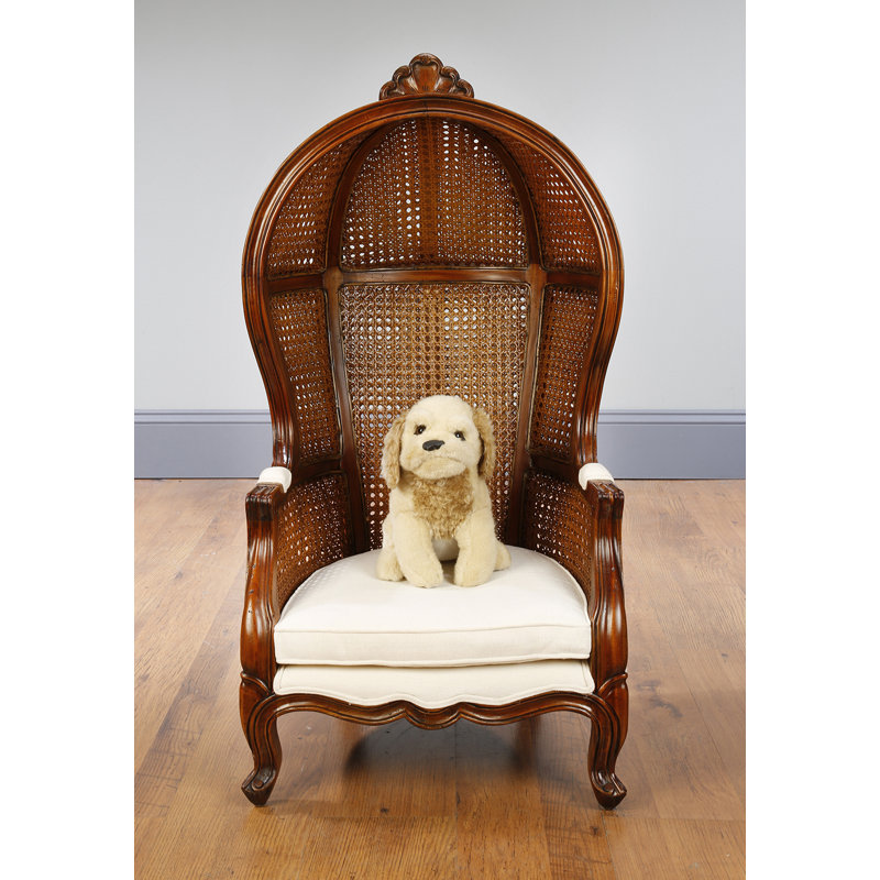 Chaise d'appoint rembourrée pour enfant Shauna, Noyer