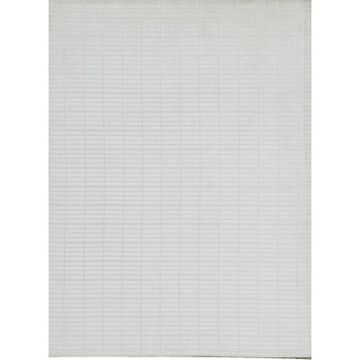 Indian One-of-a-Kind 4'8" X 6'5" Area Rug in Silver