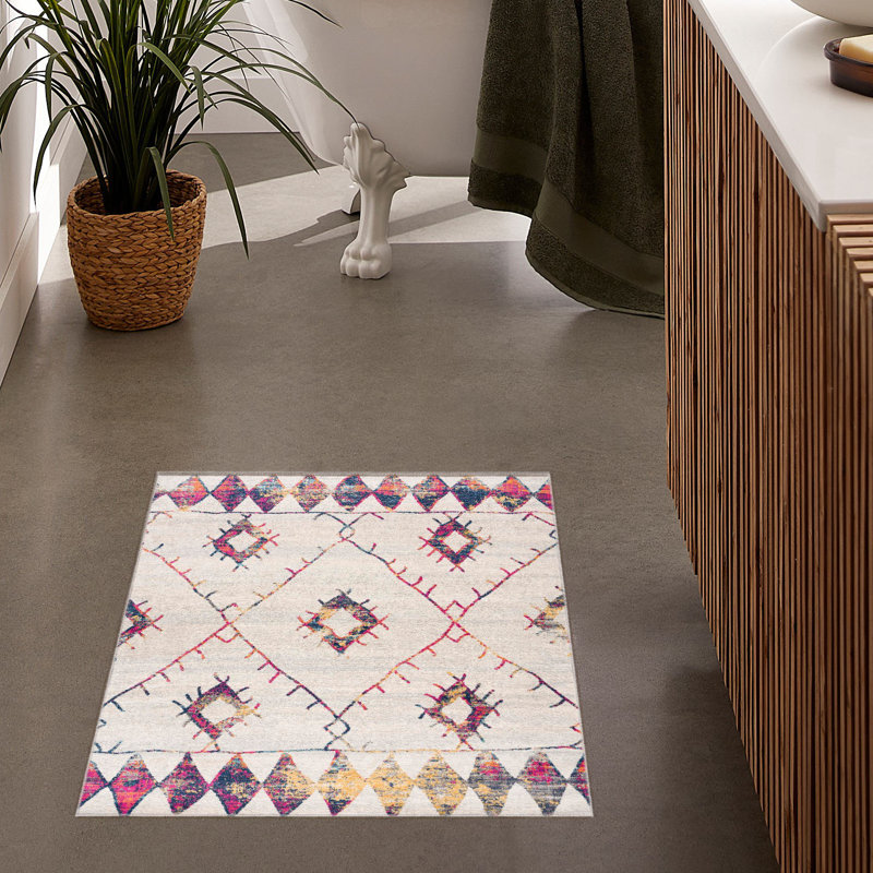 Tapis crème abstrait Kymiere, Rectangle 4 pi x 6 pi
