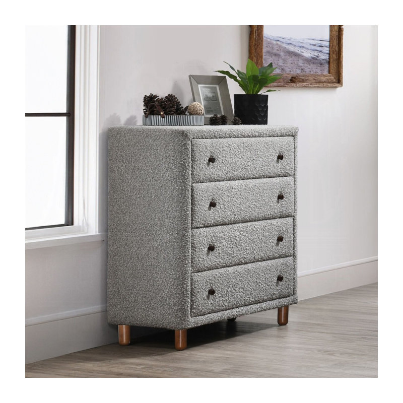 Commode 4 tiroirs Modern Grey