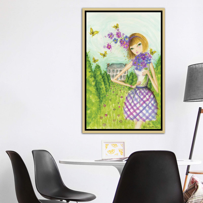 Printemps à Summerside # 2, art, H 60 po x l 40po x P 1,5 po, Toile encadrée d'or
