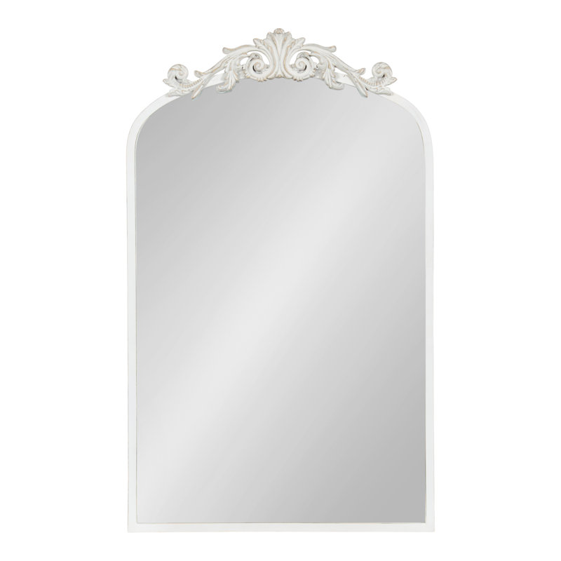 Anglo Metal Flat Mirror, 30.75" x 19", White
