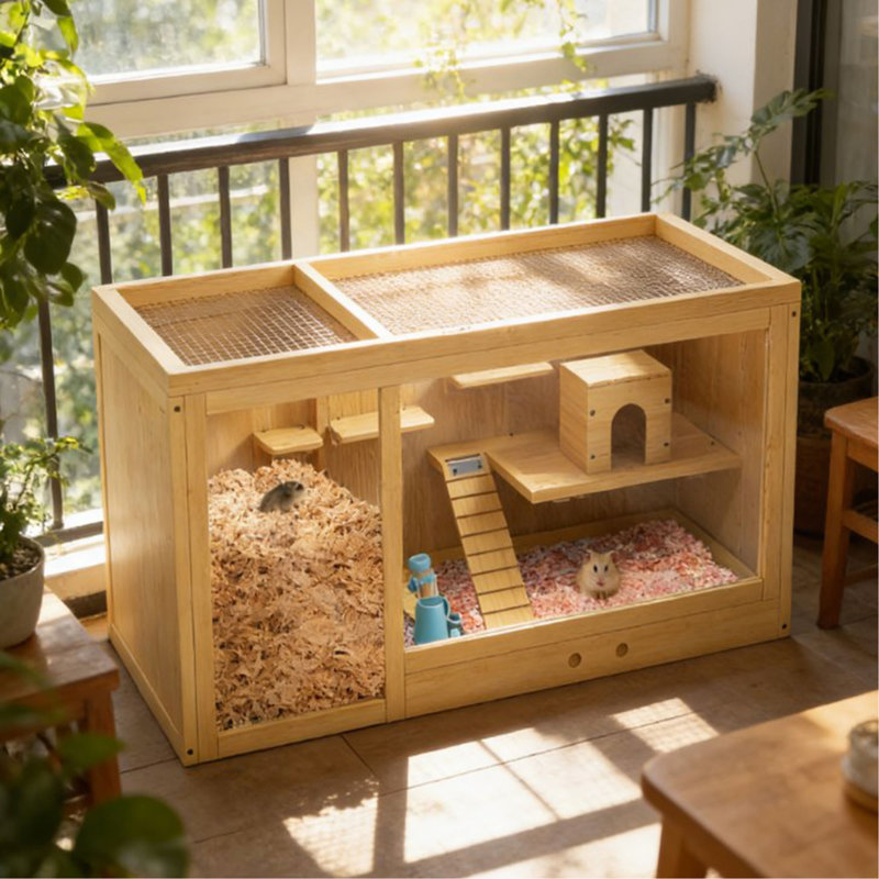 Hamster Cage,Extra Large Wooden Hamster Cage