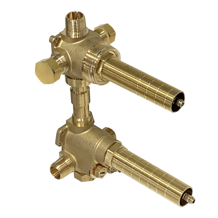 Universal 1/2" Thermostatic Rough-in Valve with Integrated Volume Control