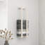 Porte-serviettes en bois de pin massif blanc 9,1 x 7,1 x 35,4 po Vidaxl