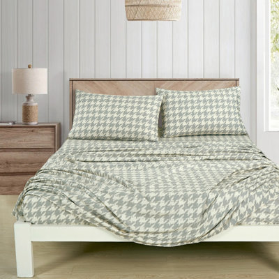 Lodge Geometric Printed Microfiber Sheet Set