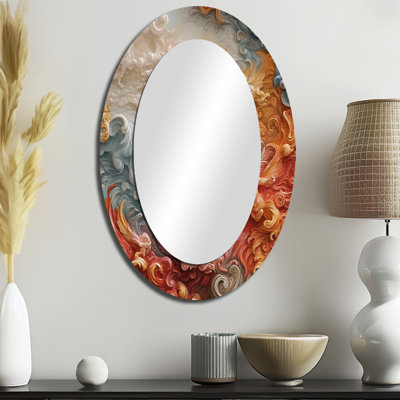 Miroir mural crème moderne