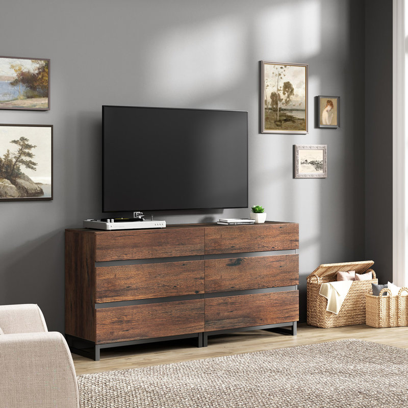Meuble télé avec foyer pour téléviseur de 110 po ou moins, centre de divertissement moderne 4 en 1 avec lumières DEL