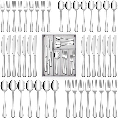 Red Barrel Studio® Celia Stainless Steel Flatware Set - Service for 8