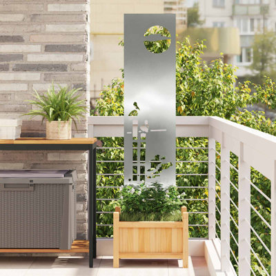 vidaXL Garden Privacy Screen Partition Outdoor Decor Modern Decorative Barrier